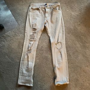 Beige Jeans